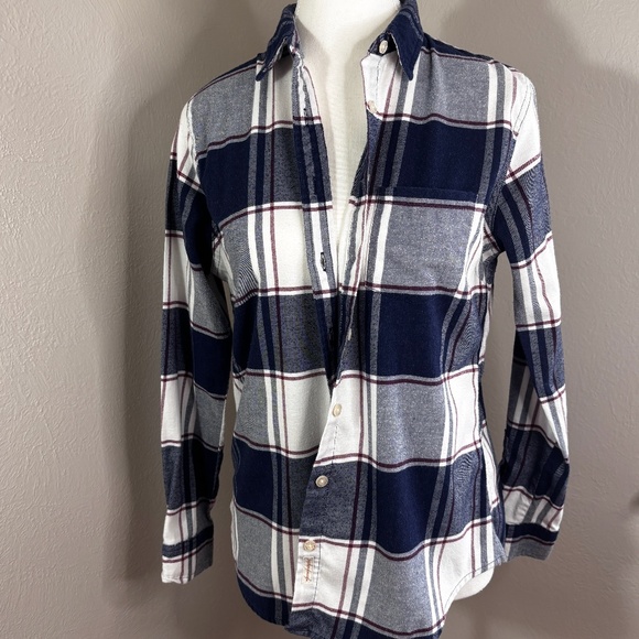 Weatherproof Vintage Comfort Stretch Flannel Plaid Button Down Shirt - Picture 1 of 8